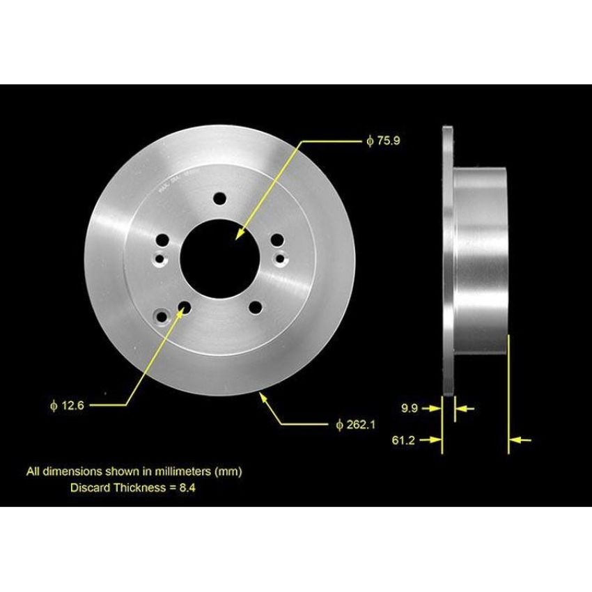 BENDIX DRUM & ROTORS PRT5535 BENDIX Disc Brake Rotor