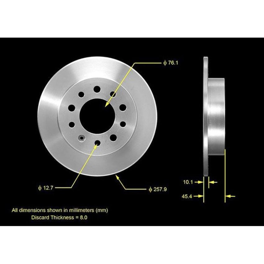 BENDIX DRUM & ROTORS PRT5545 BENDIX Disc Brake Rotor