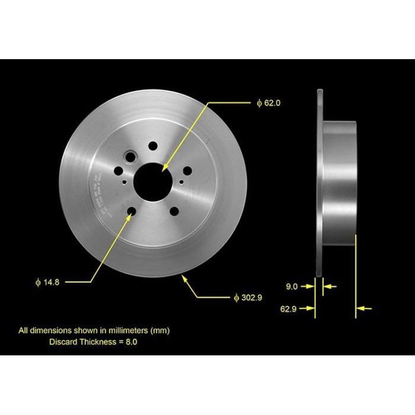 BENDIX DRUM & ROTORS PRT5548 BENDIX Disc Brake Rotor