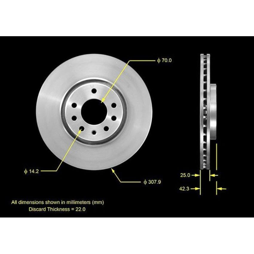 BENDIX DRUM & ROTORS PRT5556 BENDIX Disc Brake Rotor