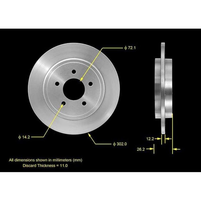 BENDIX DRUM & ROTORS PRT5566 BENDIX Disc Brake Rotor