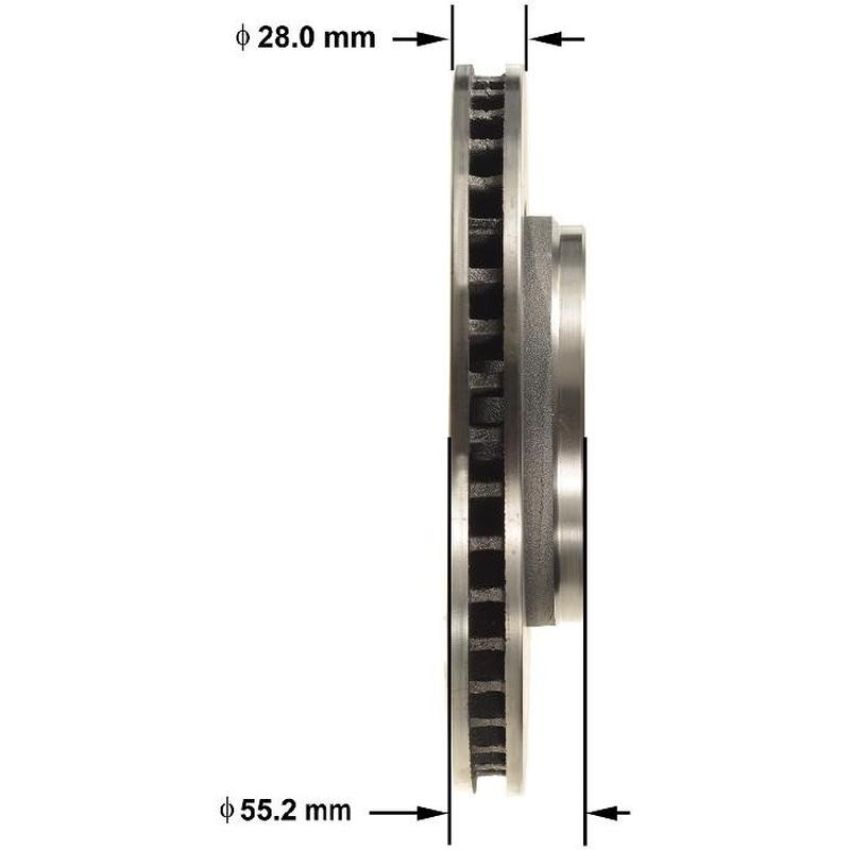 BENDIX DRUM & ROTORS PRT5725 BENDIX Disc Brake Rotor