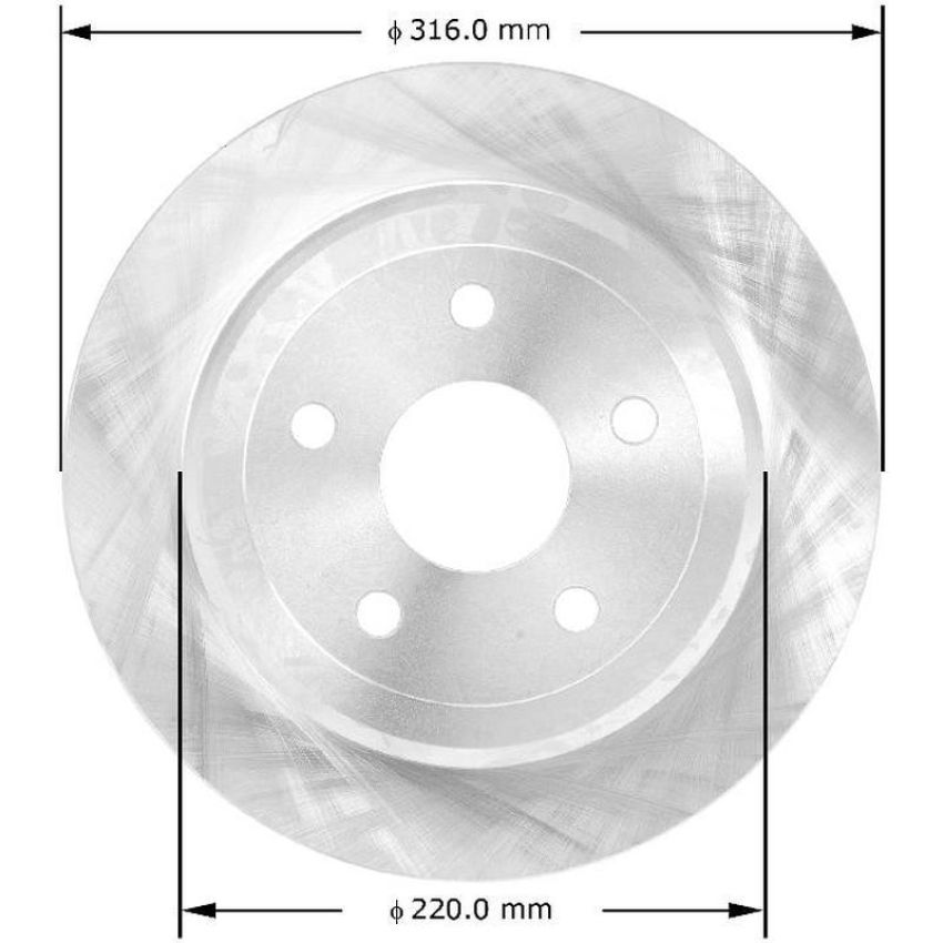 BENDIX DRUM & ROTORS PRT5726 BENDIX Disc Brake Rotor