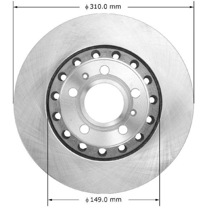 BENDIX DRUM & ROTORS PRT5746 BENDIX Disc Brake Rotor