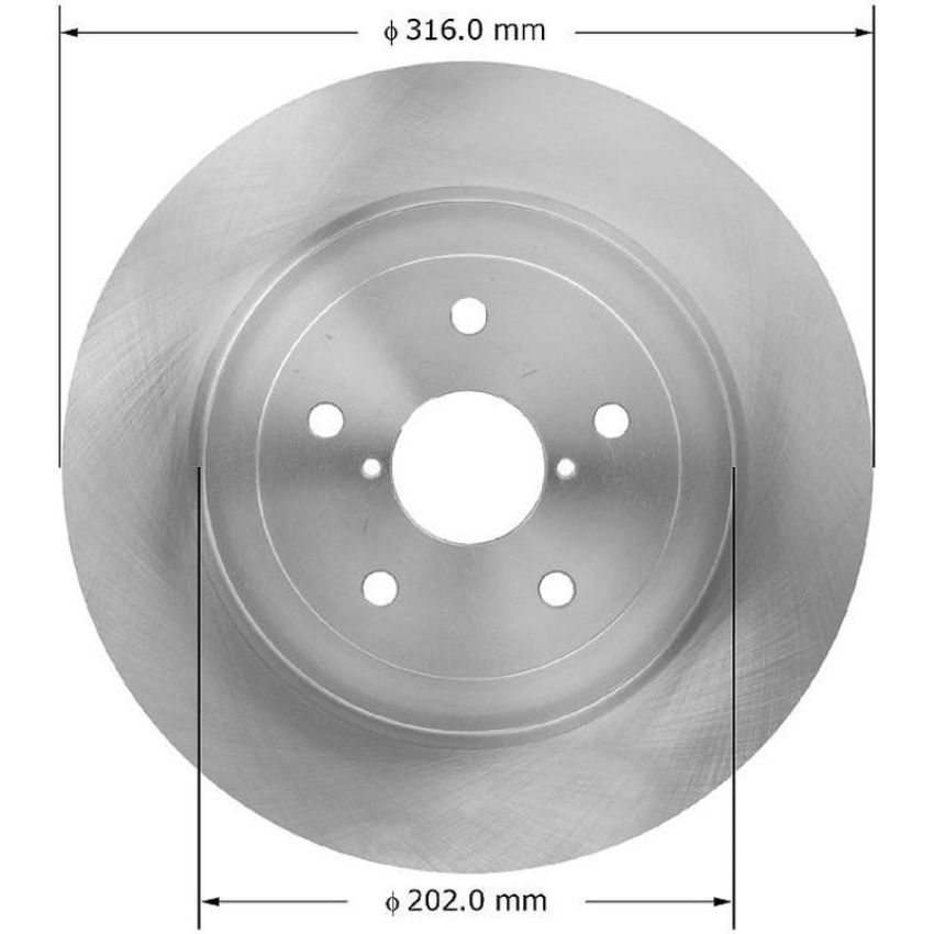 BENDIX DRUM & ROTORS PRT5754 BENDIX Disc Brake Rotor