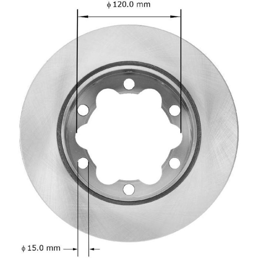 BENDIX DRUM & ROTORS PRT5768 BENDIX Disc Brake Rotor