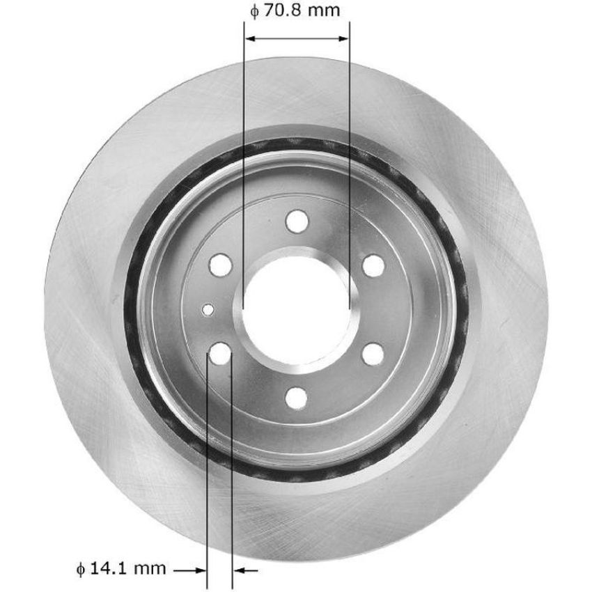 BENDIX DRUM & ROTORS PRT5772 BENDIX Disc Brake Rotor