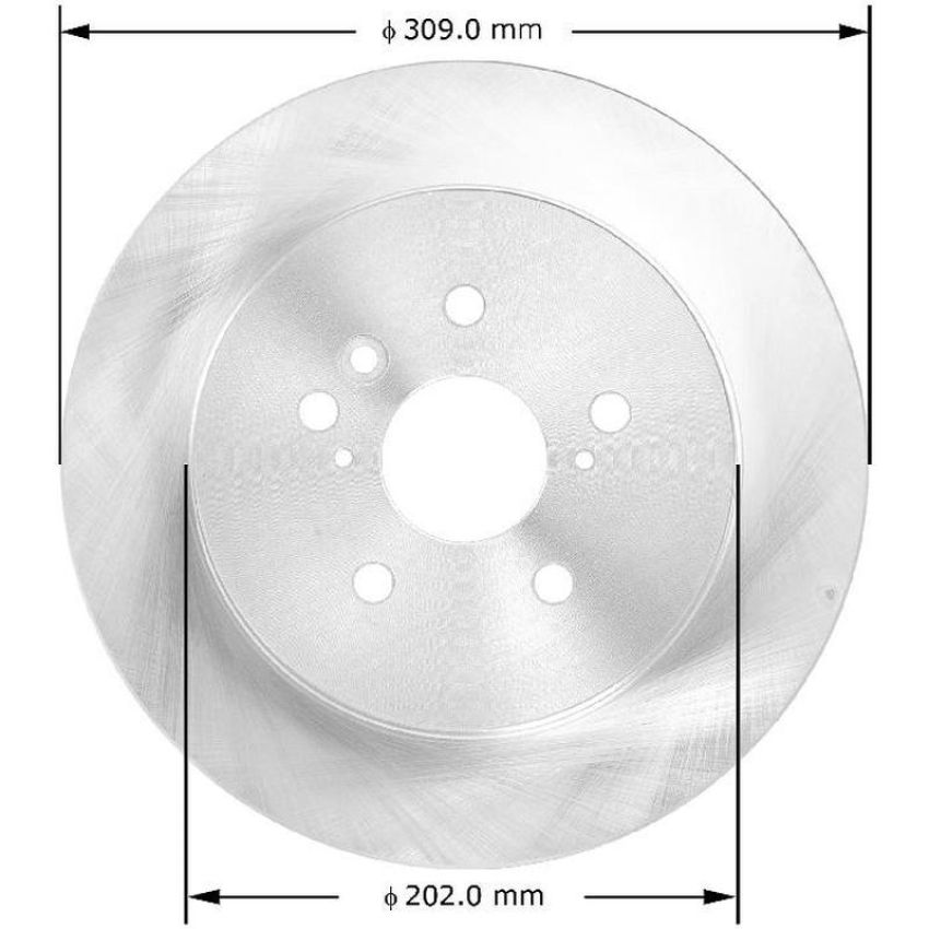 BENDIX DRUM & ROTORS PRT5799 BENDIX Disc Brake Rotor