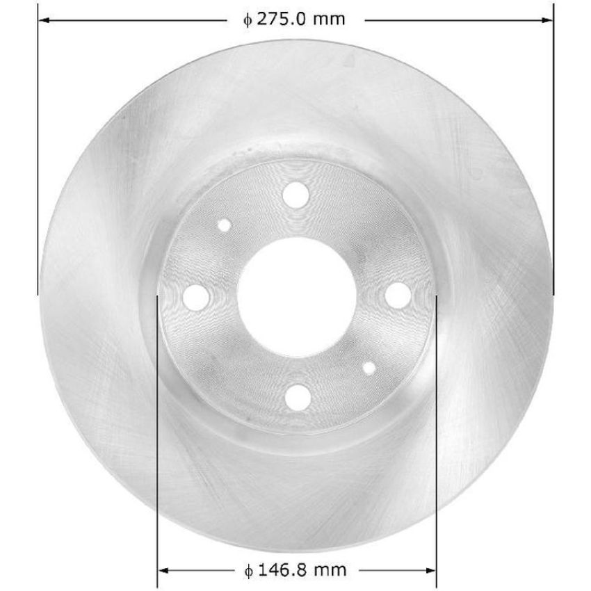 BENDIX DRUM & ROTORS PRT5800 BENDIX Disc Brake Rotor