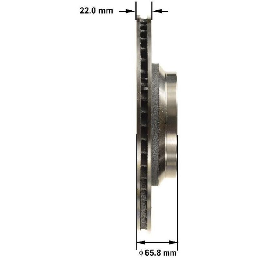 BENDIX DRUM & ROTORS PRT5804 BENDIX Disc Brake Rotor