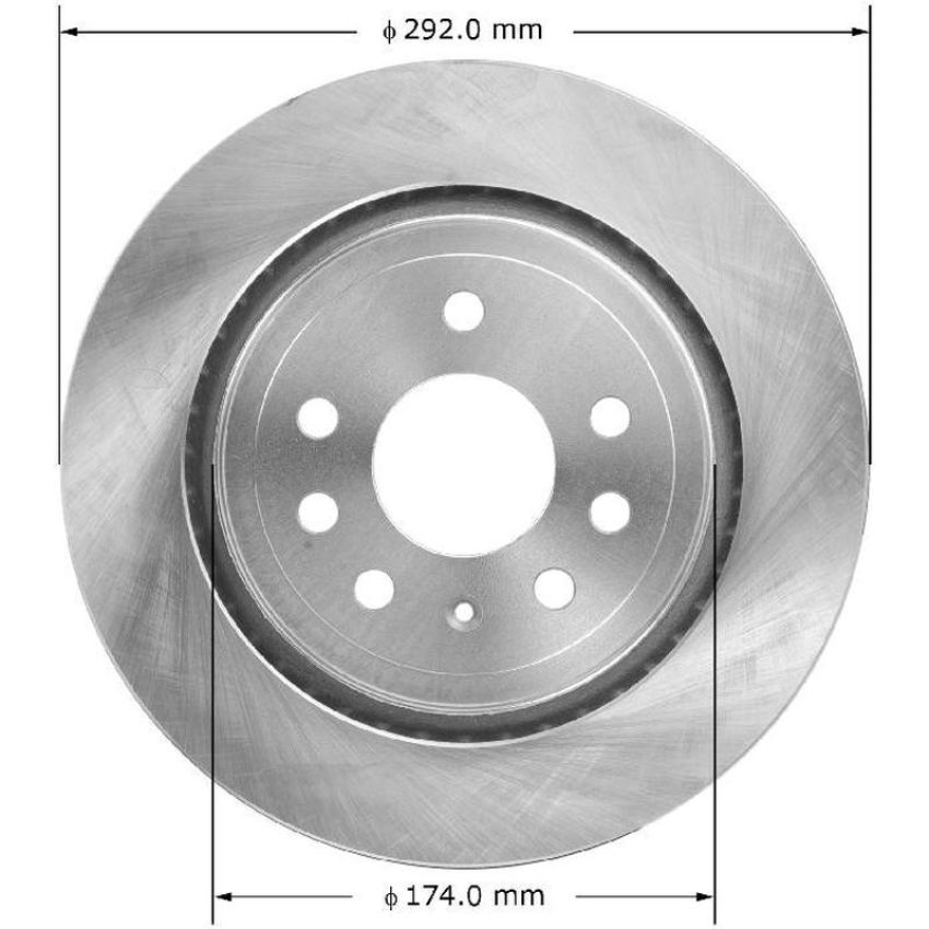 BENDIX DRUM & ROTORS PRT5810 BENDIX Disc Brake Rotor