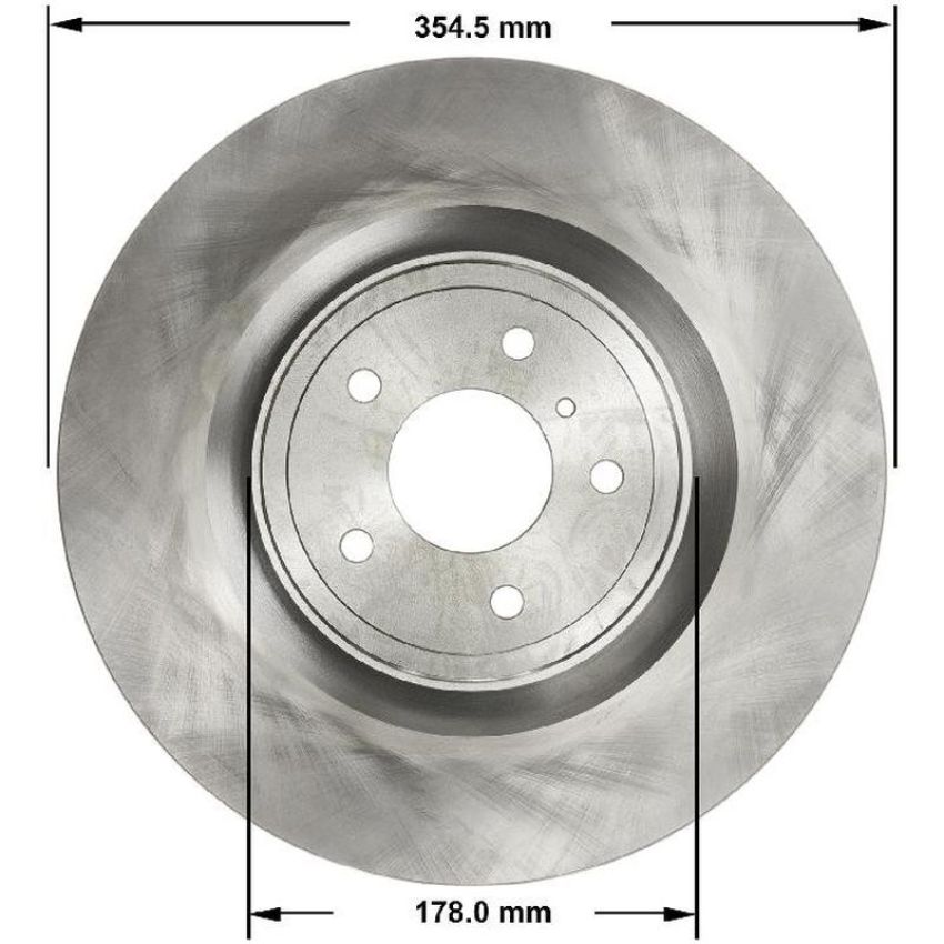 BENDIX DRUM & ROTORS PRT5814 BENDIX Disc Brake Rotor