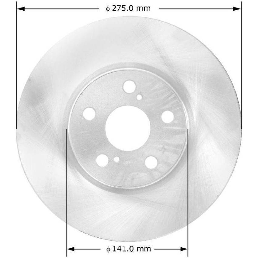 BENDIX DRUM & ROTORS PRT5818 BENDIX Disc Brake Rotor