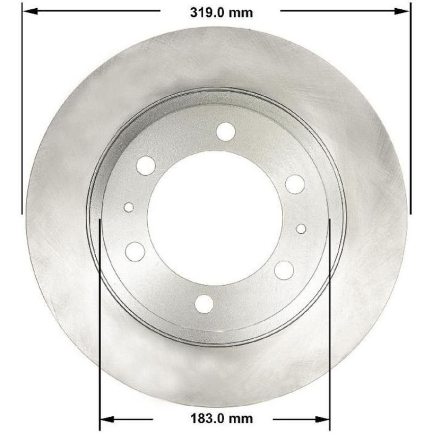 BENDIX DRUM & ROTORS PRT5819 BENDIX Disc Brake Rotor