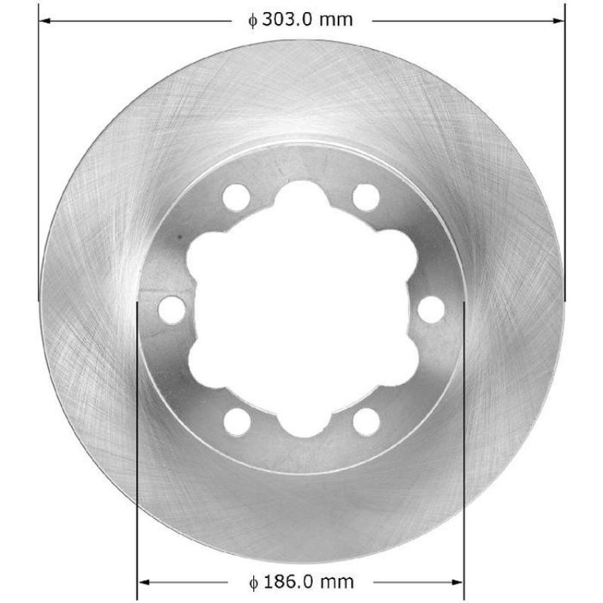 BENDIX DRUM & ROTORS PRT5827 BENDIX Disc Brake Rotor