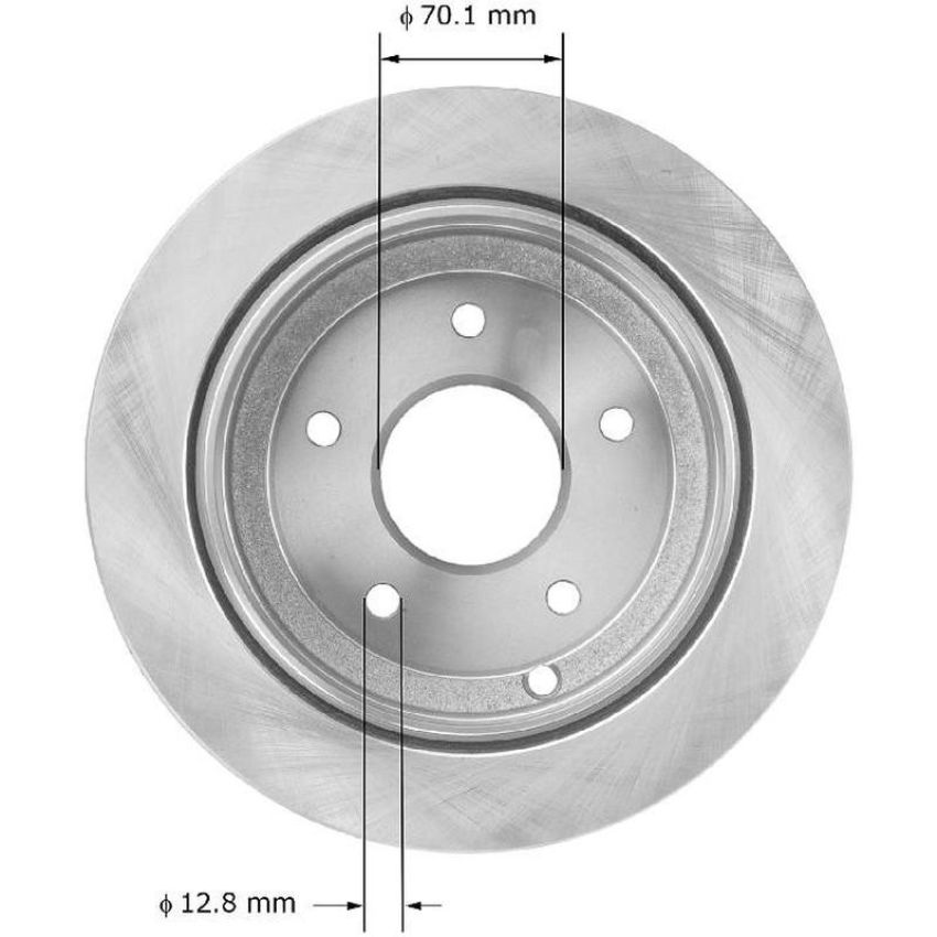 BENDIX DRUM & ROTORS PRT5864 BENDIX Disc Brake Rotor