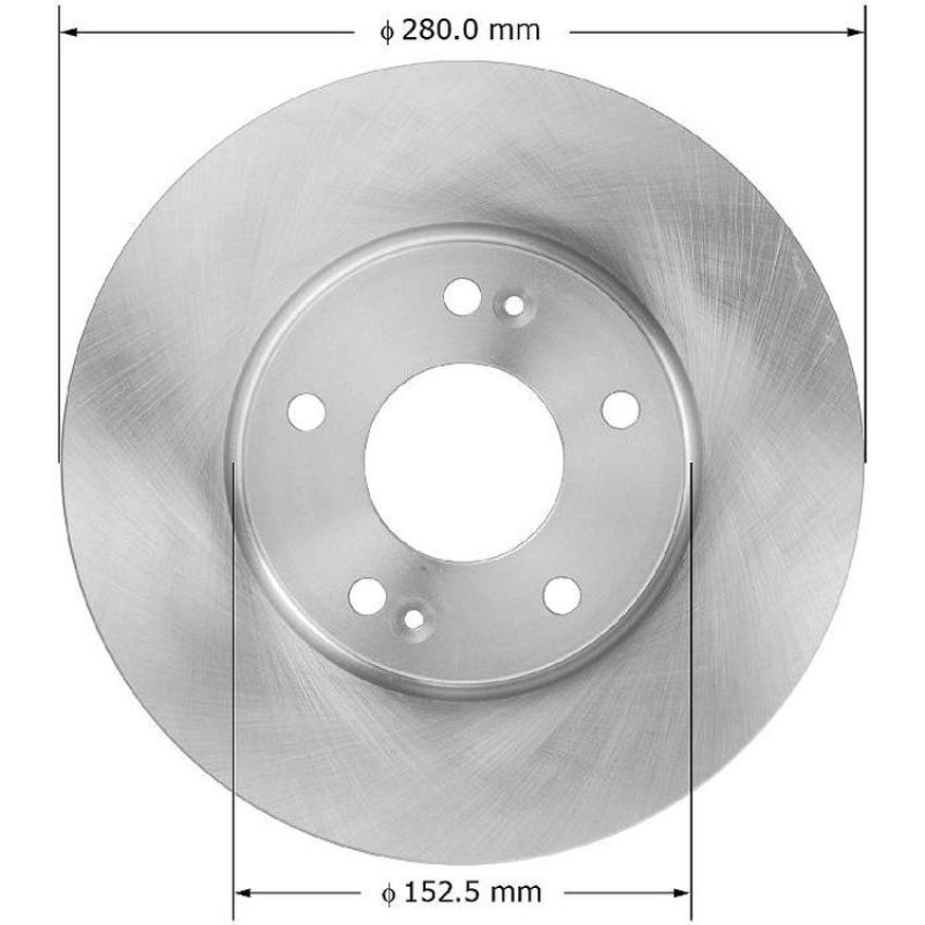 BENDIX DRUM & ROTORS PRT5866 BENDIX Disc Brake Rotor