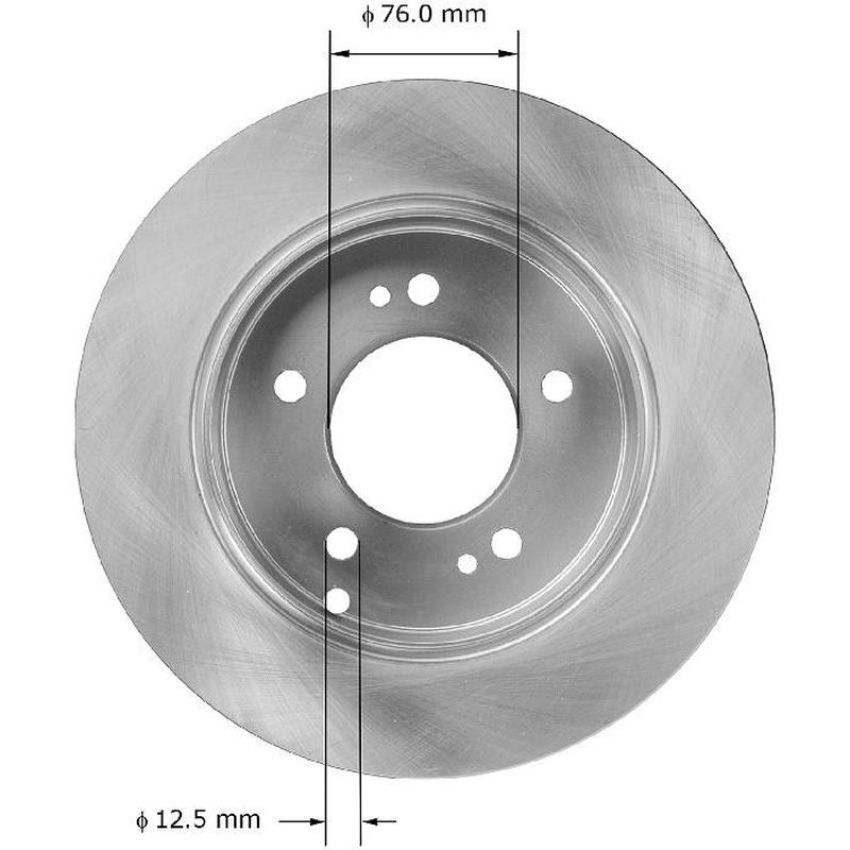 BENDIX DRUM & ROTORS PRT5868 BENDIX Disc Brake Rotor