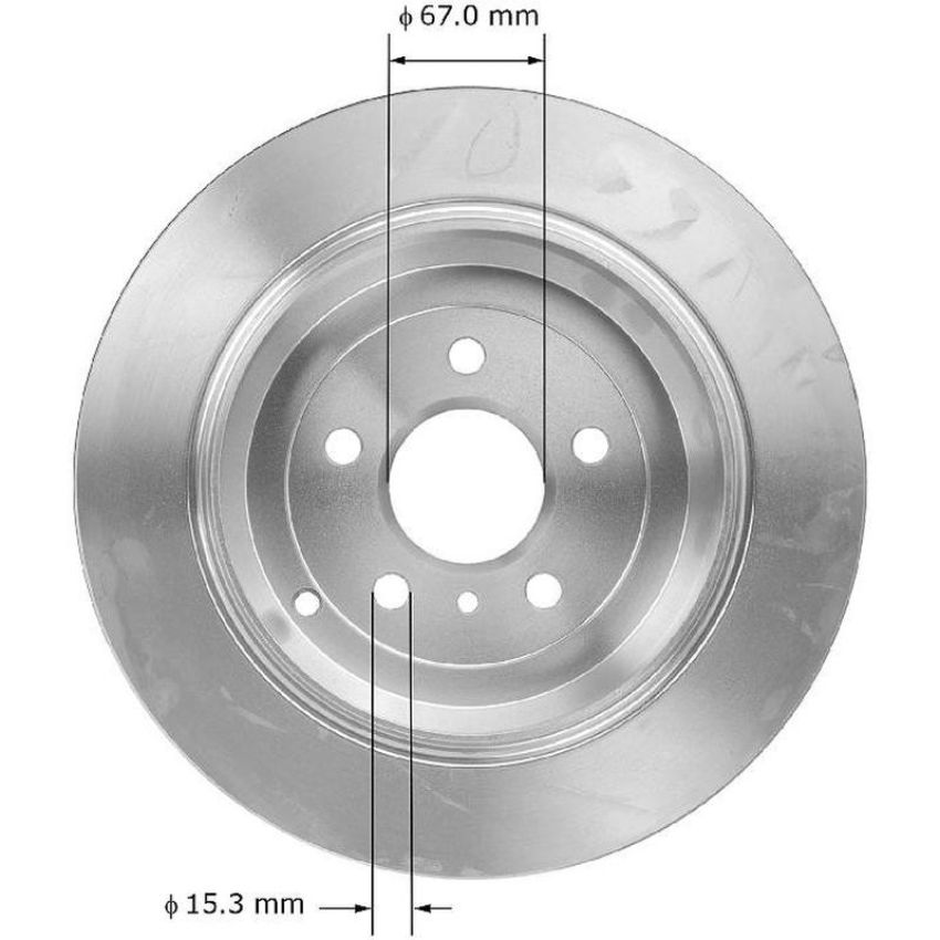 BENDIX DRUM & ROTORS PRT5870 BENDIX Disc Brake Rotor