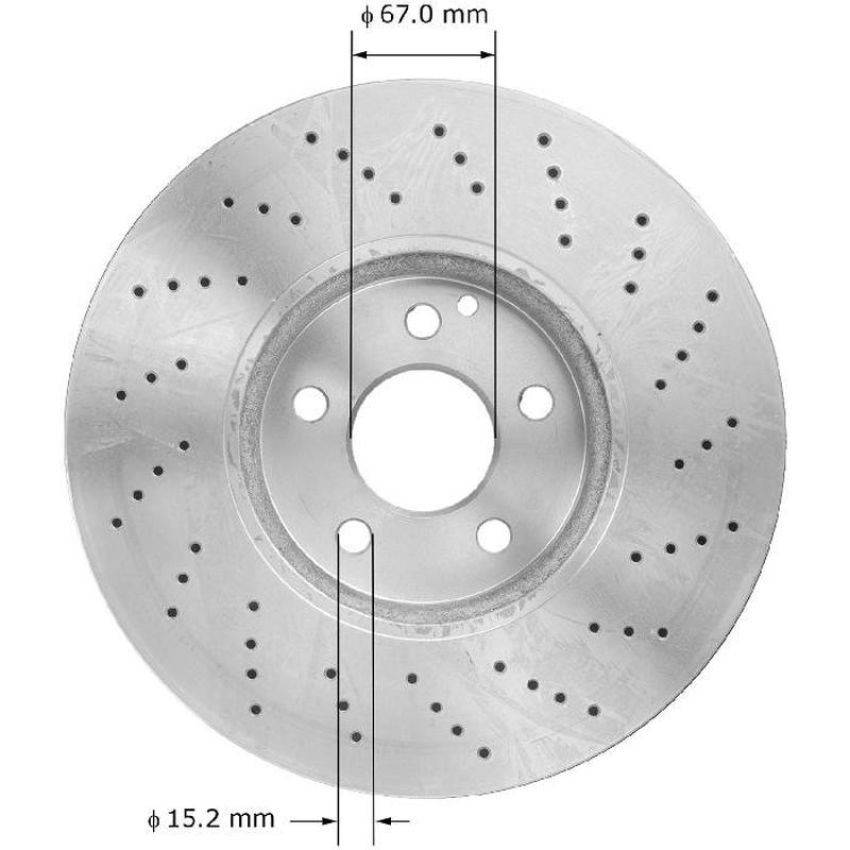 BENDIX DRUM & ROTORS PRT5874 BENDIX Disc Brake Rotor