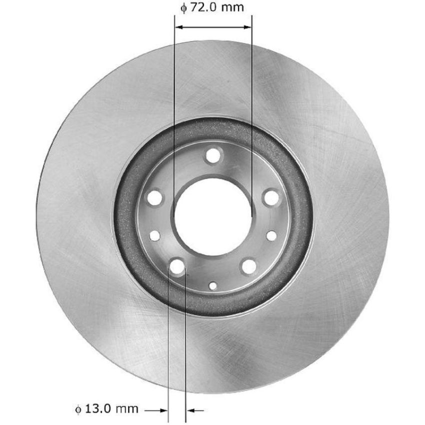 BENDIX DRUM & ROTORS PRT5880 BENDIX Disc Brake Rotor