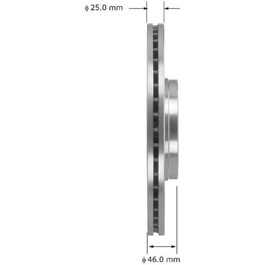 BENDIX DRUM & ROTORS PRT5880 BENDIX Disc Brake Rotor