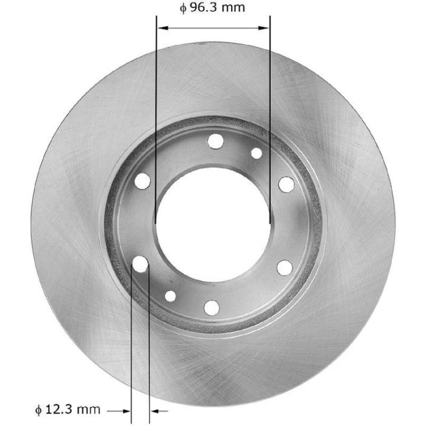 BENDIX DRUM & ROTORS PRT5881 BENDIX Disc Brake Rotor