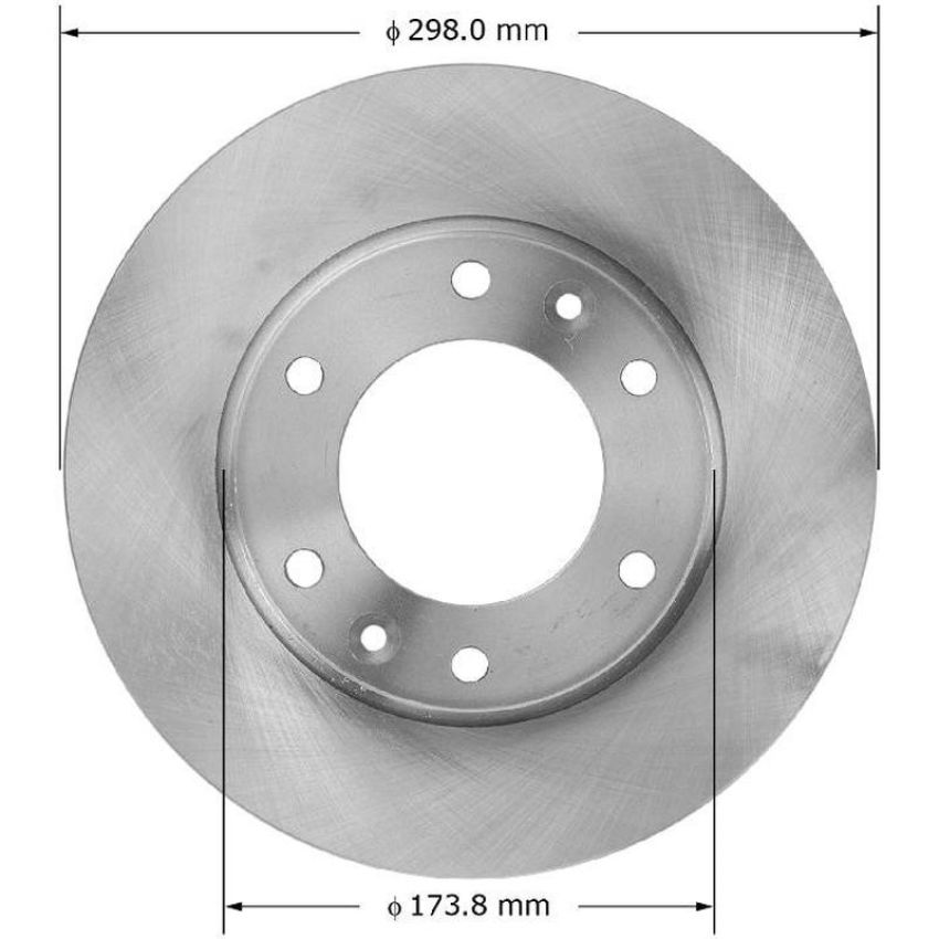 BENDIX DRUM & ROTORS PRT5881 BENDIX Disc Brake Rotor
