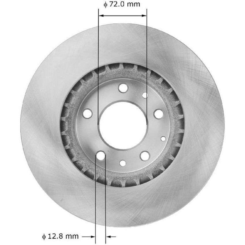 BENDIX DRUM & ROTORS PRT5883 BENDIX Disc Brake Rotor