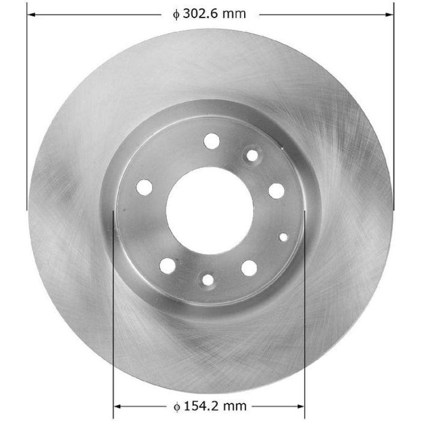 BENDIX DRUM & ROTORS PRT5883 BENDIX Disc Brake Rotor