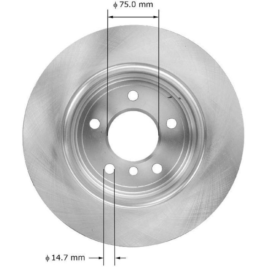 BENDIX DRUM & ROTORS PRT5885 BENDIX Disc Brake Rotor
