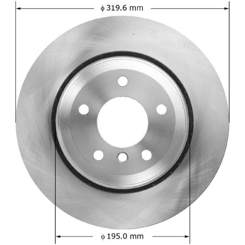 BENDIX DRUM & ROTORS PRT5885 BENDIX Disc Brake Rotor