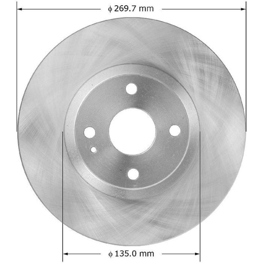 BENDIX DRUM & ROTORS PRT5887 BENDIX Disc Brake Rotor