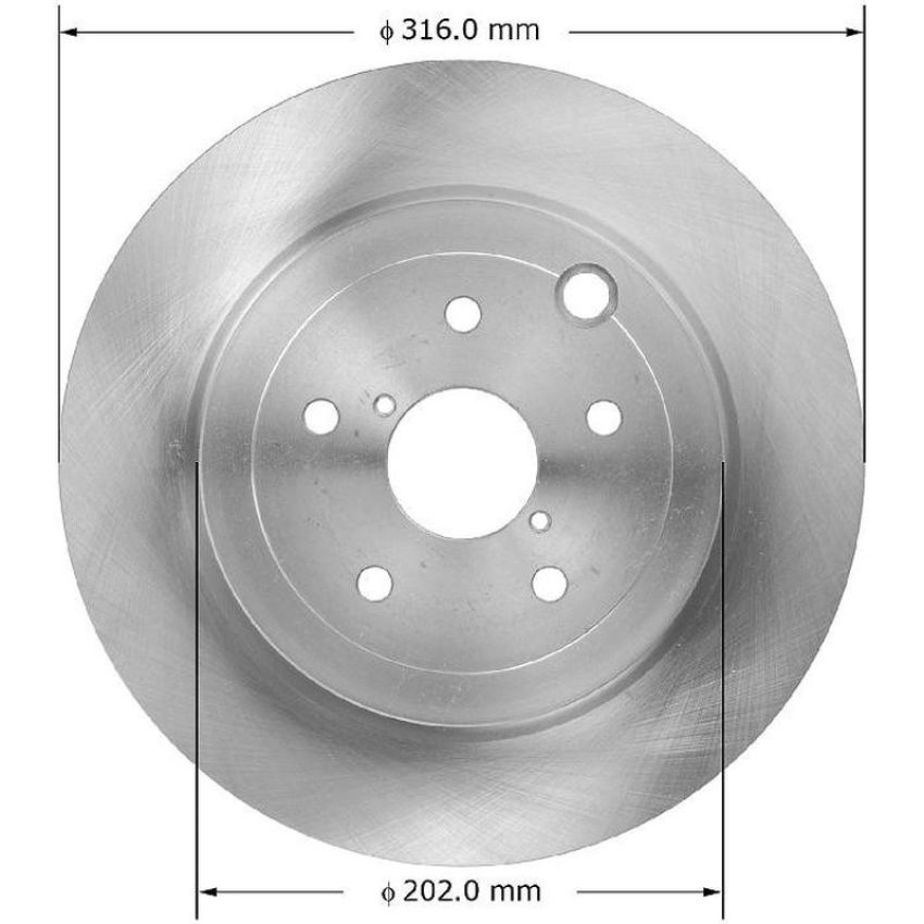 BENDIX DRUM & ROTORS PRT5892 BENDIX Disc Brake Rotor