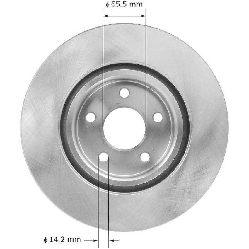 BENDIX DRUM & ROTORS PRT5893 BENDIX Disc Brake Rotor