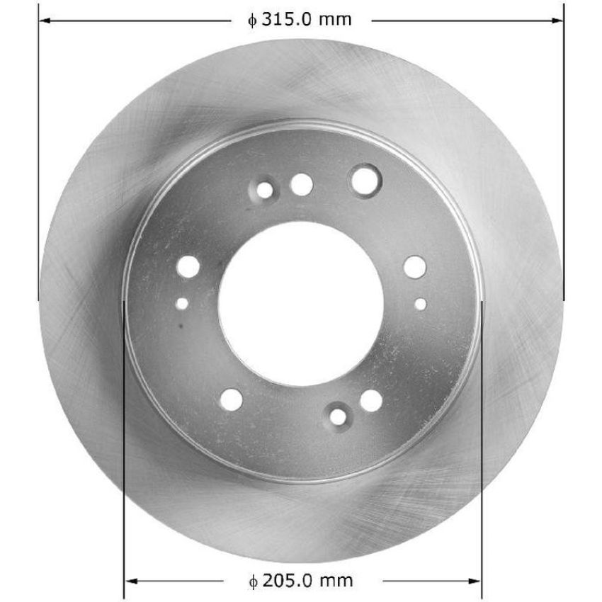 BENDIX DRUM & ROTORS PRT5894 BENDIX Disc Brake Rotor