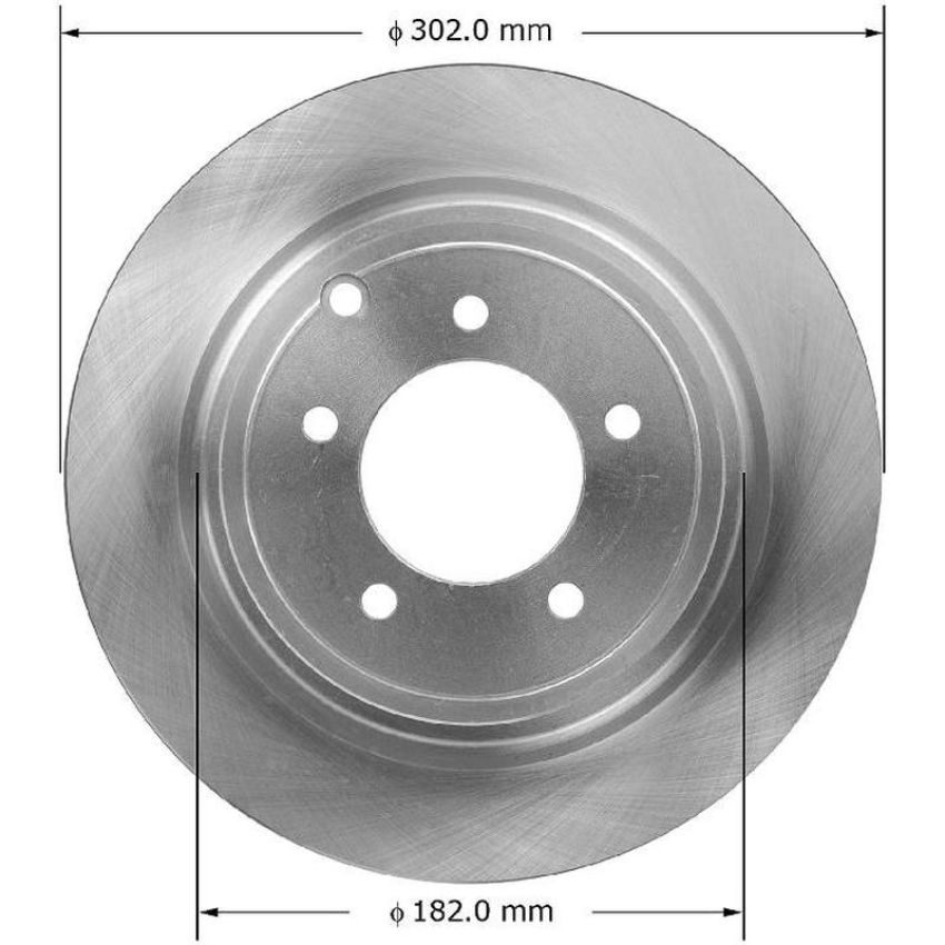 BENDIX DRUM & ROTORS PRT5896 BENDIX Disc Brake Rotor