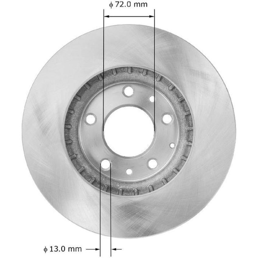 BENDIX DRUM & ROTORS PRT5897 BENDIX Disc Brake Rotor
