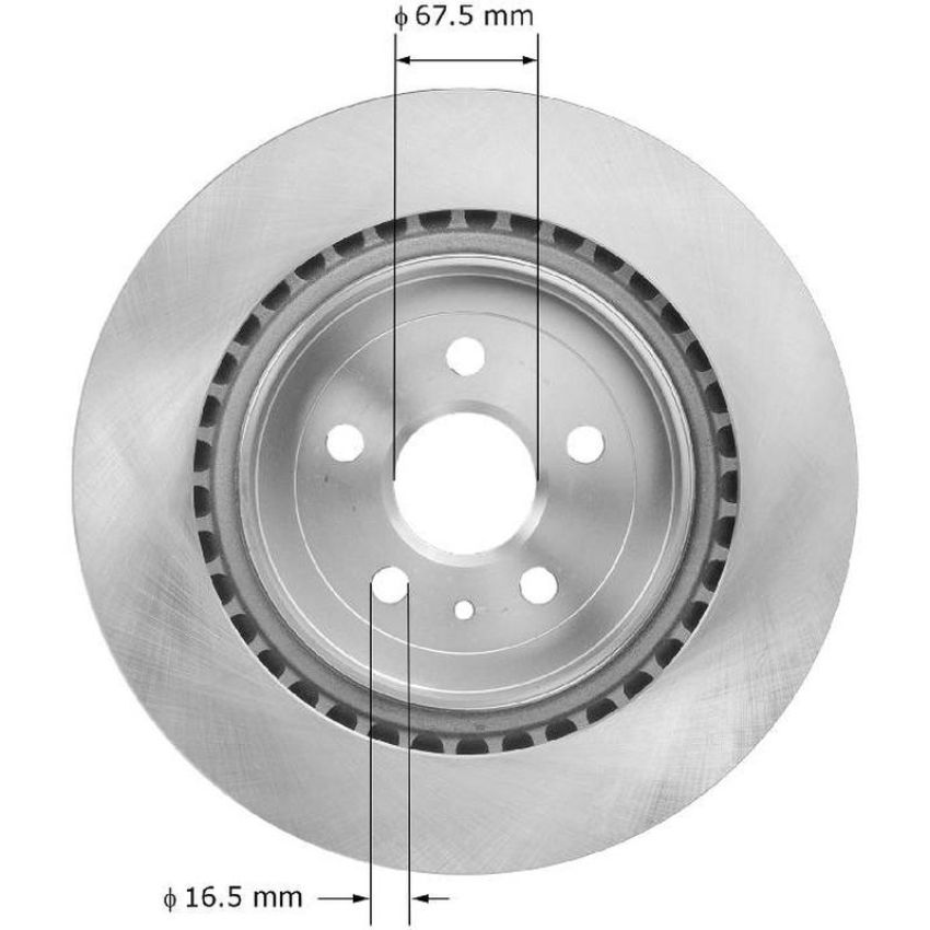 BENDIX DRUM & ROTORS PRT5901 BENDIX Disc Brake Rotor