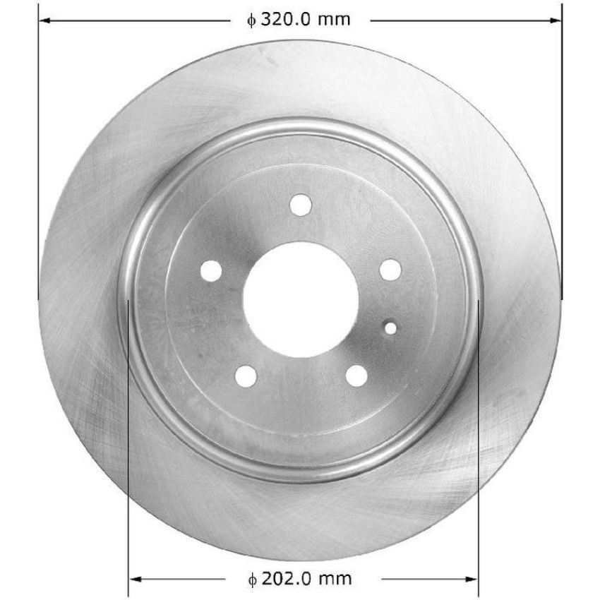 BENDIX DRUM & ROTORS PRT5902 BENDIX Disc Brake Rotor