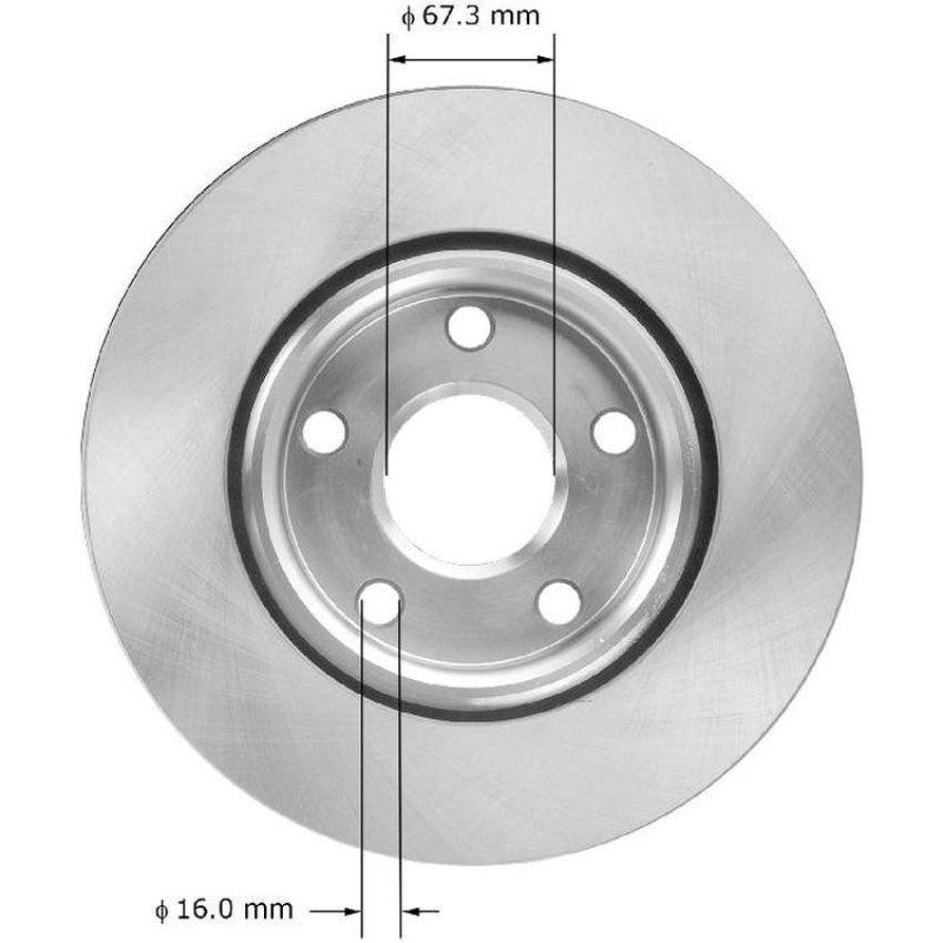 BENDIX DRUM & ROTORS PRT5904 BENDIX Disc Brake Rotor