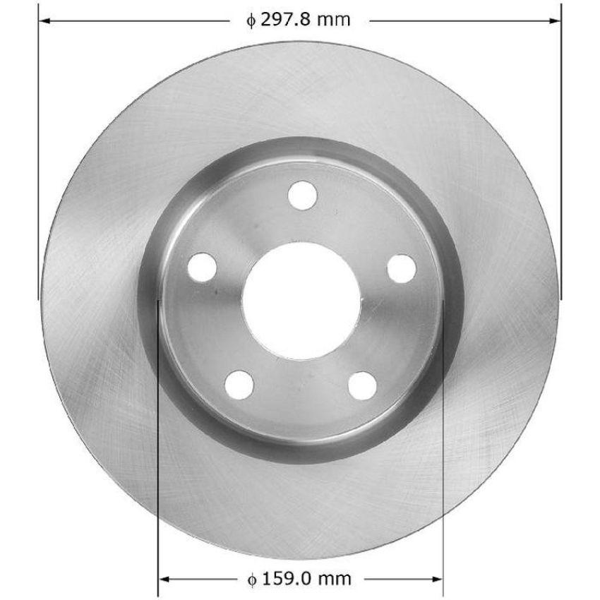 BENDIX DRUM & ROTORS PRT5904 BENDIX Disc Brake Rotor