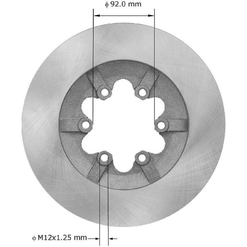 BENDIX DRUM & ROTORS PRT5906 BENDIX Disc Brake Rotor