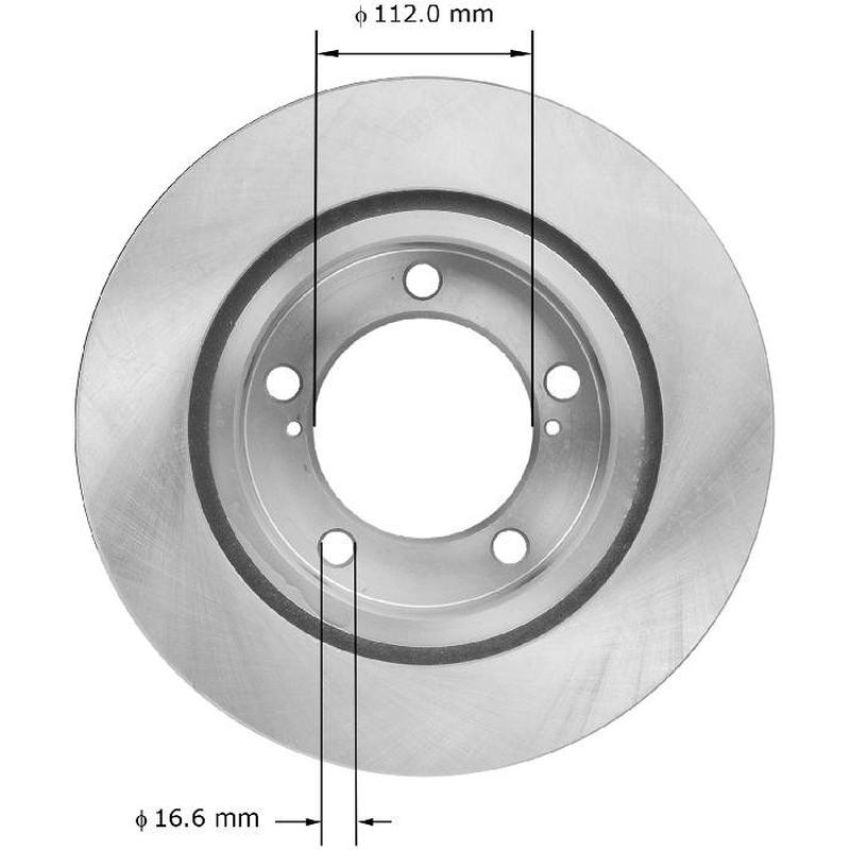 BENDIX DRUM & ROTORS PRT5908 BENDIX Disc Brake Rotor