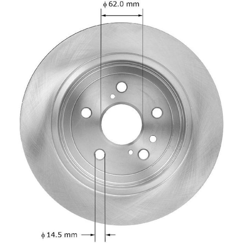 BENDIX DRUM & ROTORS PRT5913 BENDIX Disc Brake Rotor