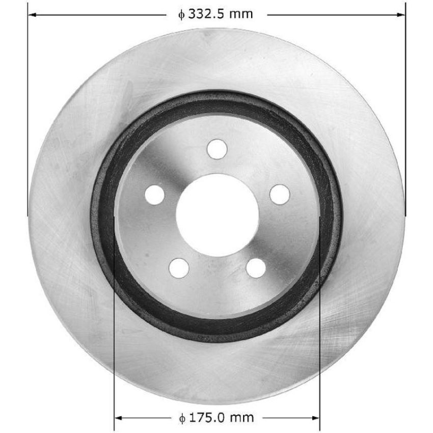 BENDIX DRUM & ROTORS PRT5917 BENDIX Disc Brake Rotor