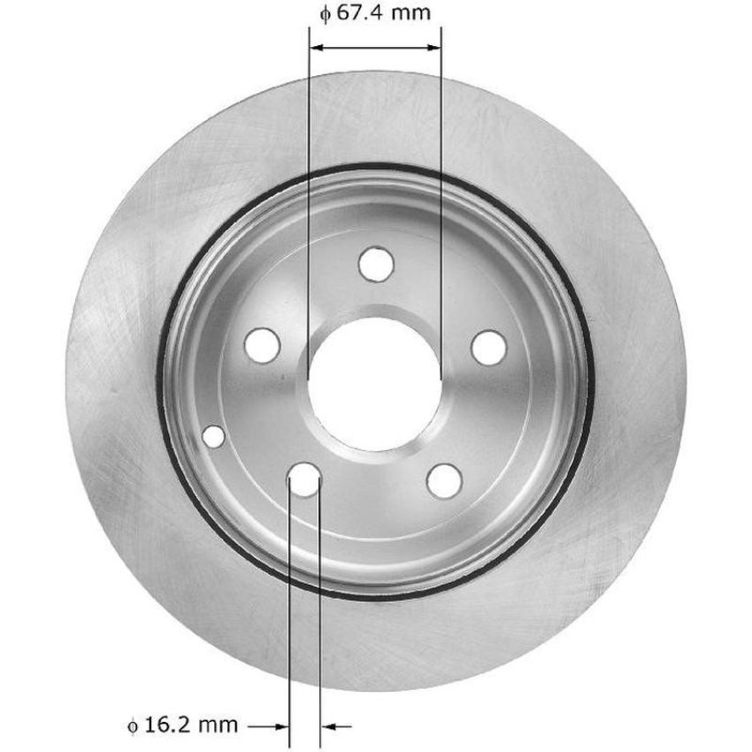BENDIX DRUM & ROTORS PRT5919 BENDIX Disc Brake Rotor