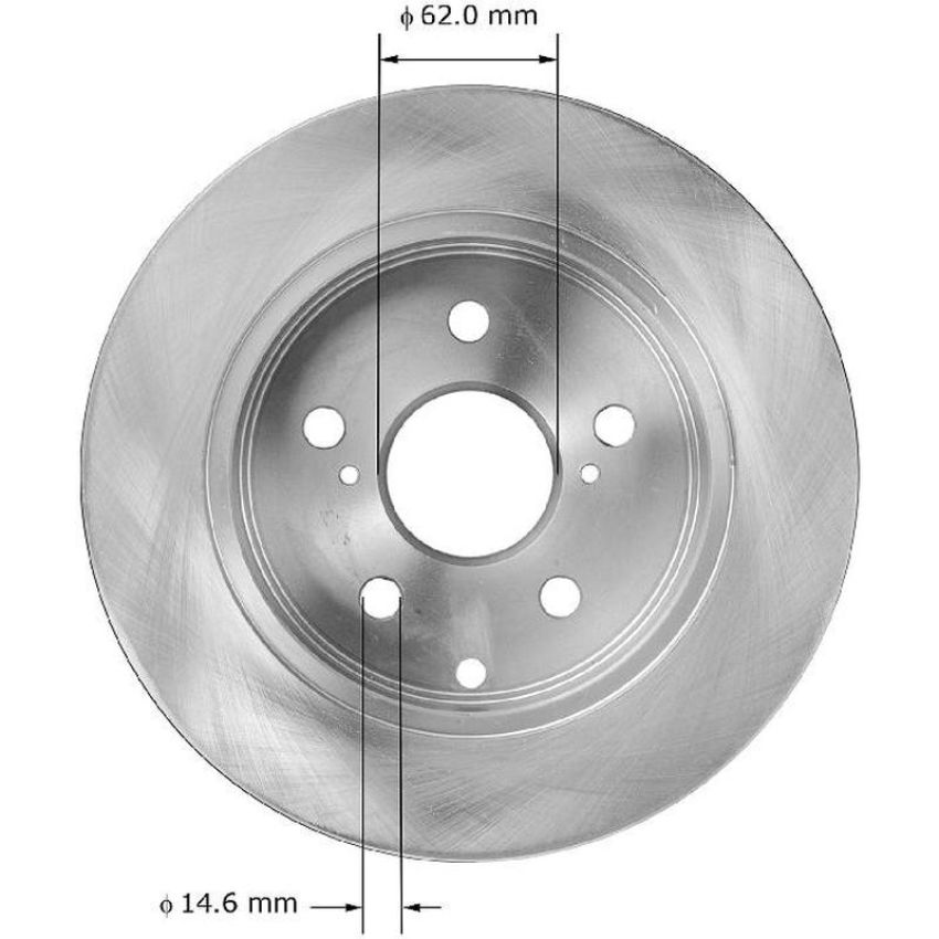 BENDIX DRUM & ROTORS PRT5922 BENDIX Disc Brake Rotor