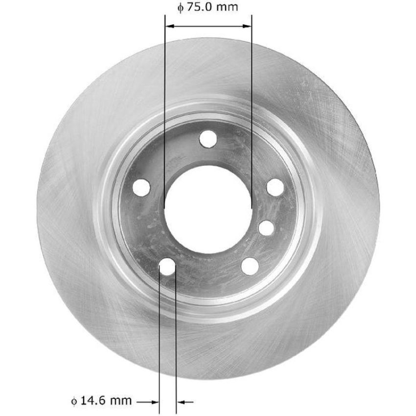 BENDIX DRUM & ROTORS PRT5924 BENDIX Disc Brake Rotor