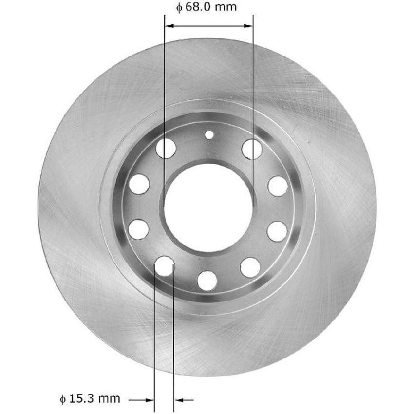 BENDIX DRUM & ROTORS PRT5933 BENDIX Disc Brake Rotor